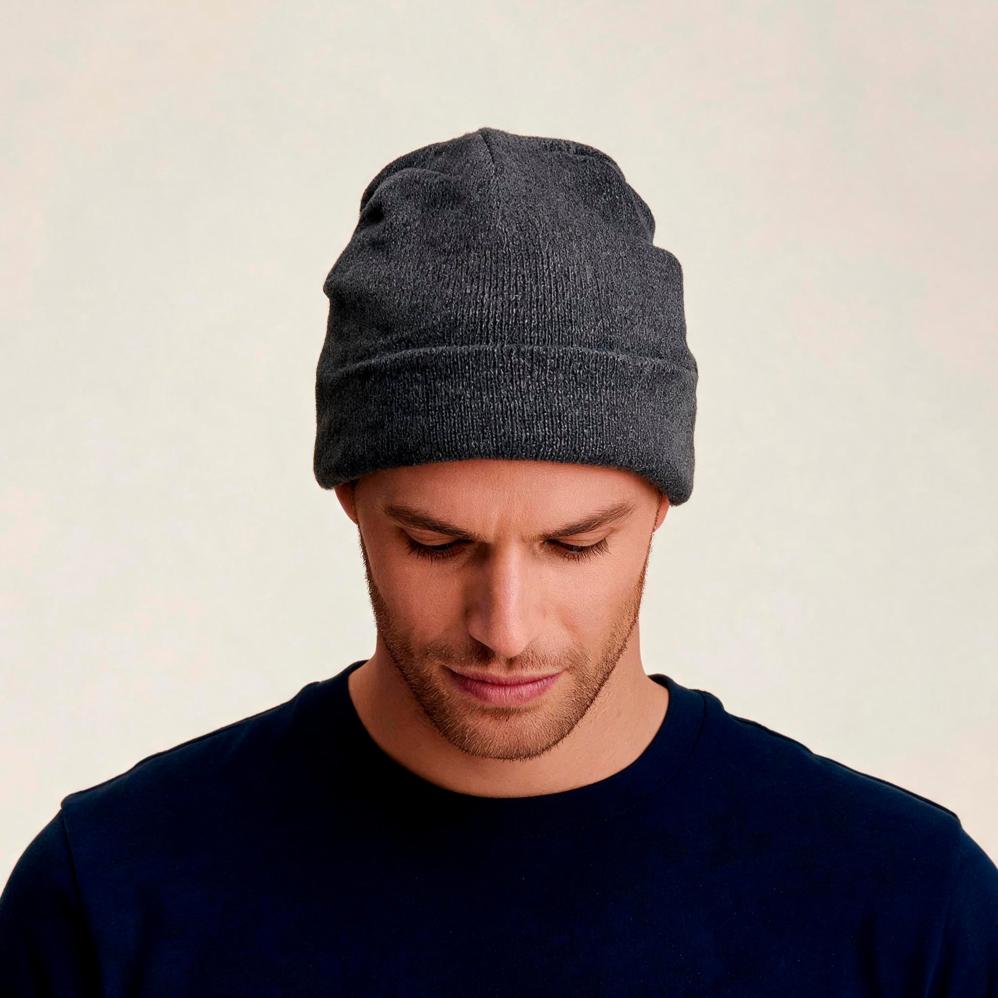 Thick Knit Beanie | with Custom Embroidery