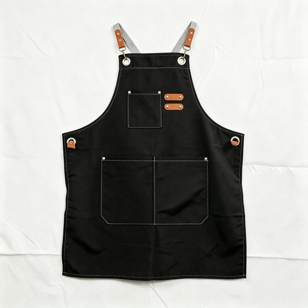 Classic Canvas Apron - Bib Crossback | with Custom Embroidery or Printing