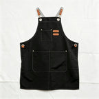 Classic Canvas Apron - Bib Crossback | with Custom Embroidery or Printing