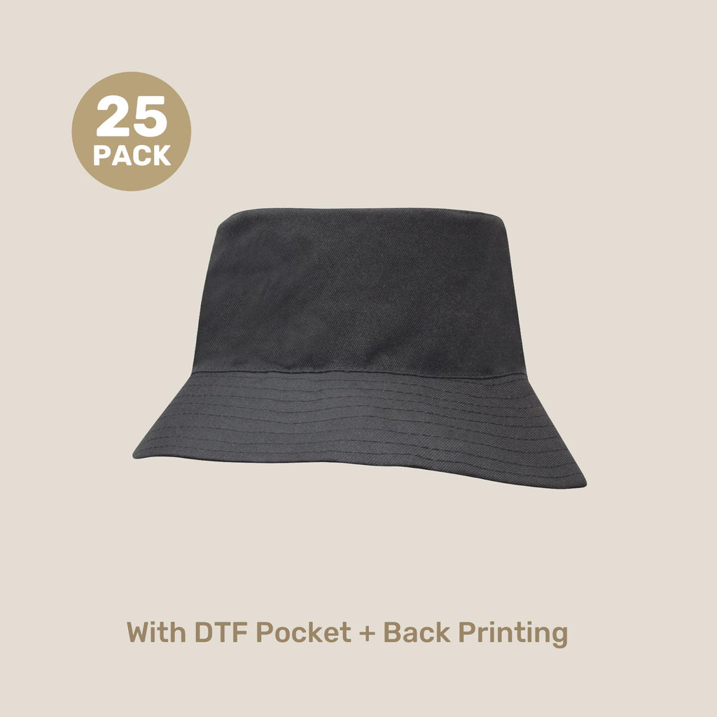 Kids Breathable Bucket Hat Pack – 54cm Polyester Twill | with Custom Embroidery or Printing