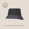 Kids Breathable Bucket Hat Pack – 54cm Polyester Twill | with Custom Embroidery or Printing