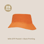 Kids Breathable Bucket Hat Pack – 54cm Polyester Twill | with Custom Embroidery or Printing