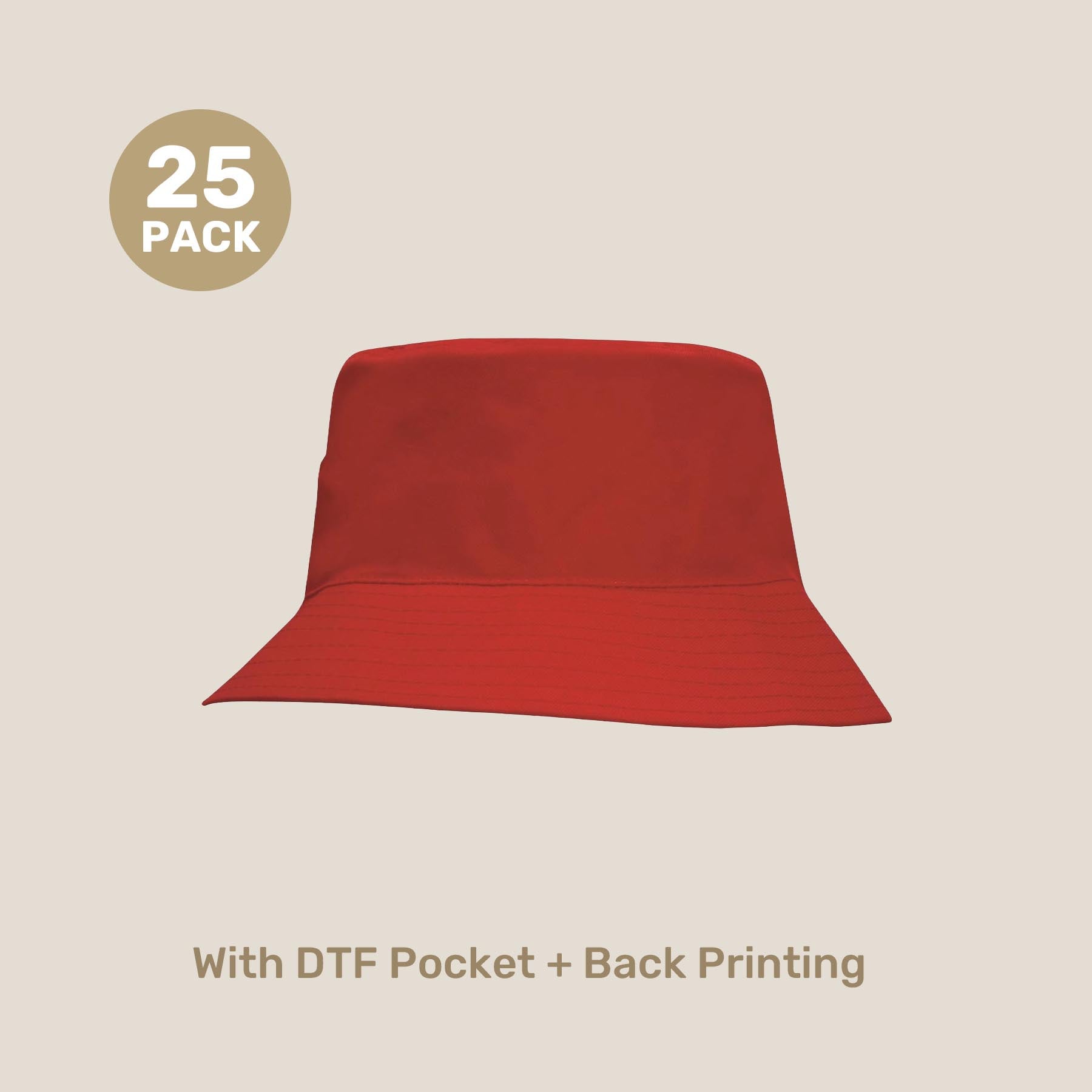Kids Breathable Bucket Hat Pack – 54cm Polyester Twill | with Custom Embroidery or Printing