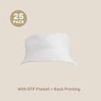 Kids Breathable Bucket Hat Pack – 54cm Polyester Twill | with Custom Embroidery or Printing