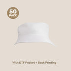 Kids Breathable Bucket Hat Pack – 54cm Polyester Twill | with Custom Embroidery or Printing