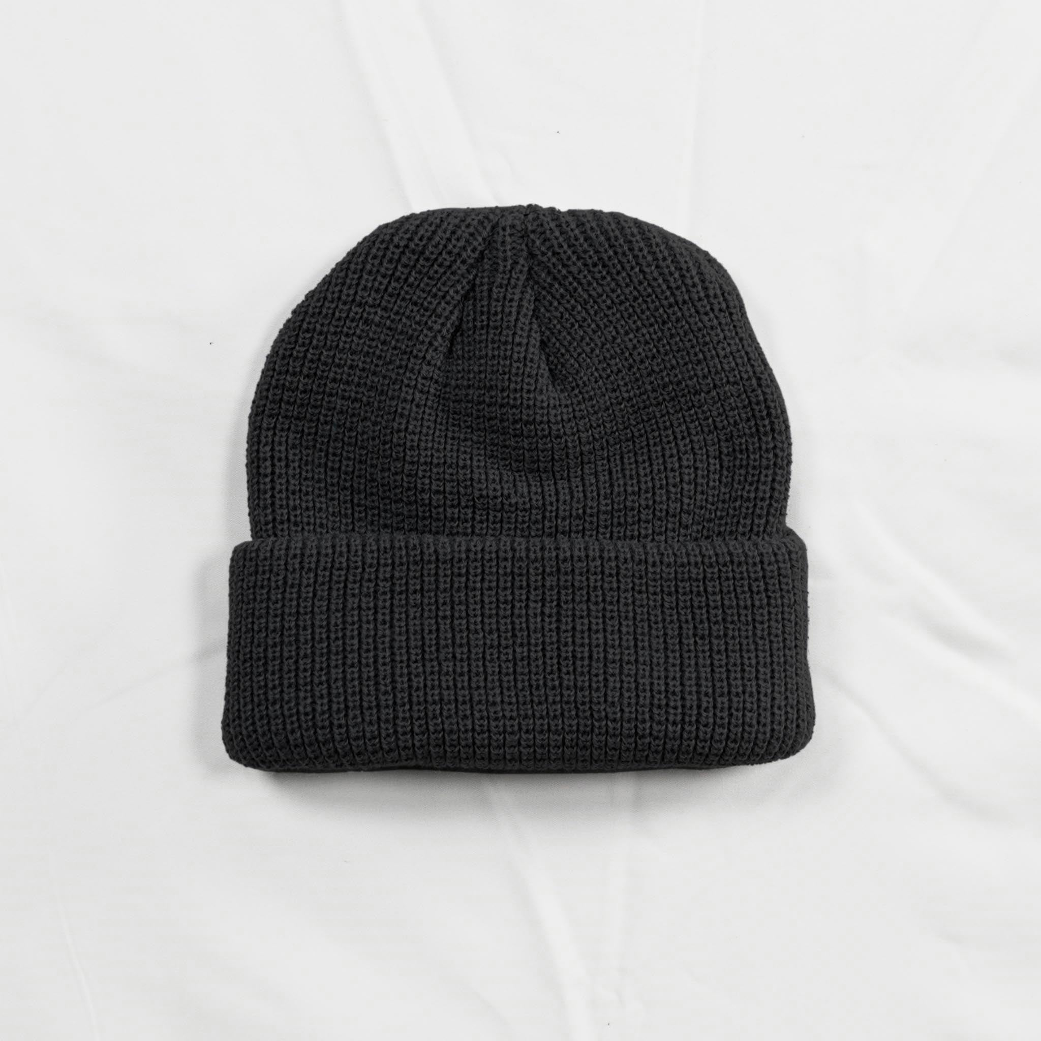 Extra Thick Rib Knit Beanie | With Custom Embroidery