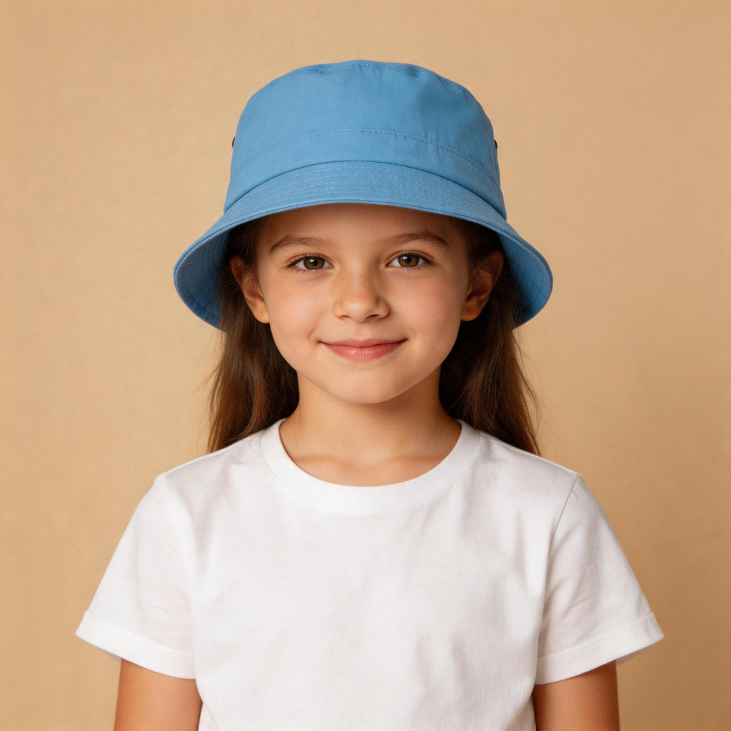 Kids Adjustable Bucket Hat Pack – 50–54cm Cotton Blend Twill | With Custom Embroidery or Printing