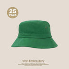 Kids Adjustable Bucket Hat Pack – 50–54cm Cotton Blend Twill | With Custom Embroidery or Printing