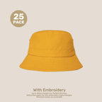 Kids Adjustable Bucket Hat Pack – 50–54cm Cotton Blend Twill | With Custom Embroidery or Printing