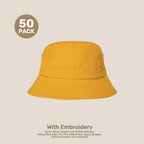 Kids Adjustable Bucket Hat Pack – 50–54cm Cotton Blend Twill | With Custom Embroidery or Printing