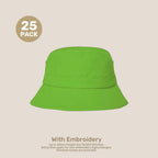 Kids Adjustable Bucket Hat Pack – 50–54cm Cotton Blend Twill | With Custom Embroidery or Printing