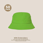 Kids Adjustable Bucket Hat Pack – 50–54cm Cotton Blend Twill | With Custom Embroidery or Printing