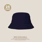 Kids Adjustable Bucket Hat Pack – 50–54cm Cotton Blend Twill | With Custom Embroidery or Printing