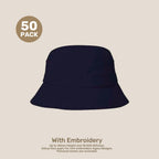 Kids Adjustable Bucket Hat Pack – 50–54cm Cotton Blend Twill | With Custom Embroidery or Printing