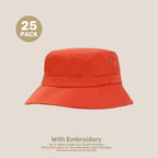 Kids Adjustable Bucket Hat Pack – 50–54cm Cotton Blend Twill | With Custom Embroidery or Printing