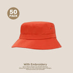 Kids Adjustable Bucket Hat Pack – 50–54cm Cotton Blend Twill | With Custom Embroidery or Printing