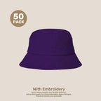 Kids Adjustable Bucket Hat Pack – 50–54cm Cotton Blend Twill | With Custom Embroidery or Printing