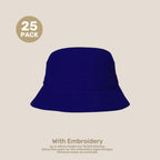 Kids Adjustable Bucket Hat Pack – 50–54cm Cotton Blend Twill | With Custom Embroidery or Printing