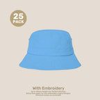 Kids Adjustable Bucket Hat Pack – 50–54cm Cotton Blend Twill | With Custom Embroidery or Printing
