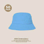 Kids Adjustable Bucket Hat Pack – 50–54cm Cotton Blend Twill | With Custom Embroidery or Printing
