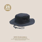 Wide Brim Bucket Hat Pack – Brushed CVC | With Custom Embroidery & Printing