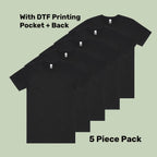 Premium Tubular Tee Pack (5 or 10) – Special Offer | with Custom Printing