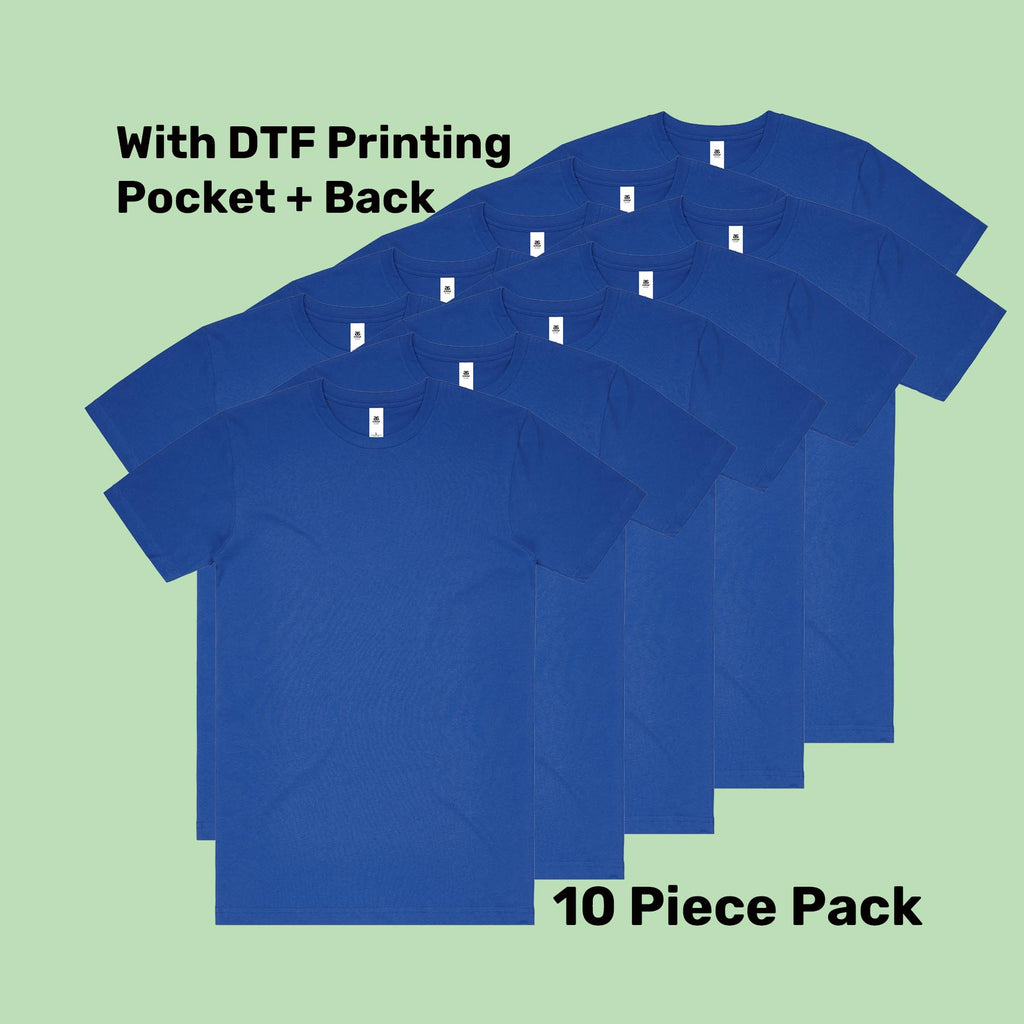 Premium Tubular Tee Pack (5 or 10) – Special Offer | with Custom Printing