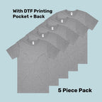 Premium Tubular Tee Pack (5 or 10) – Special Offer | with Custom Printing