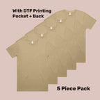 Premium Tubular Tee Pack (5 or 10) – Special Offer | with Custom Printing