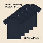 Premium Tubular Tee Pack (5 or 10) – Special Offer | with Custom Printing