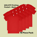 Premium Tubular Tee Pack (5 or 10) – Special Offer | with Custom Printing