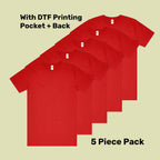 Premium Tubular Tee Pack (5 or 10) – Special Offer | with Custom Printing