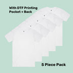 Premium Tubular Tee Pack (5 or 10) – Special Offer | with Custom Printing