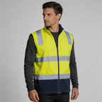 Hi-Vis 3-Layer Softshell Vest Pack (5 or 10) – Special Offer | Waterproof Class D/N Workwear with Custom Printing