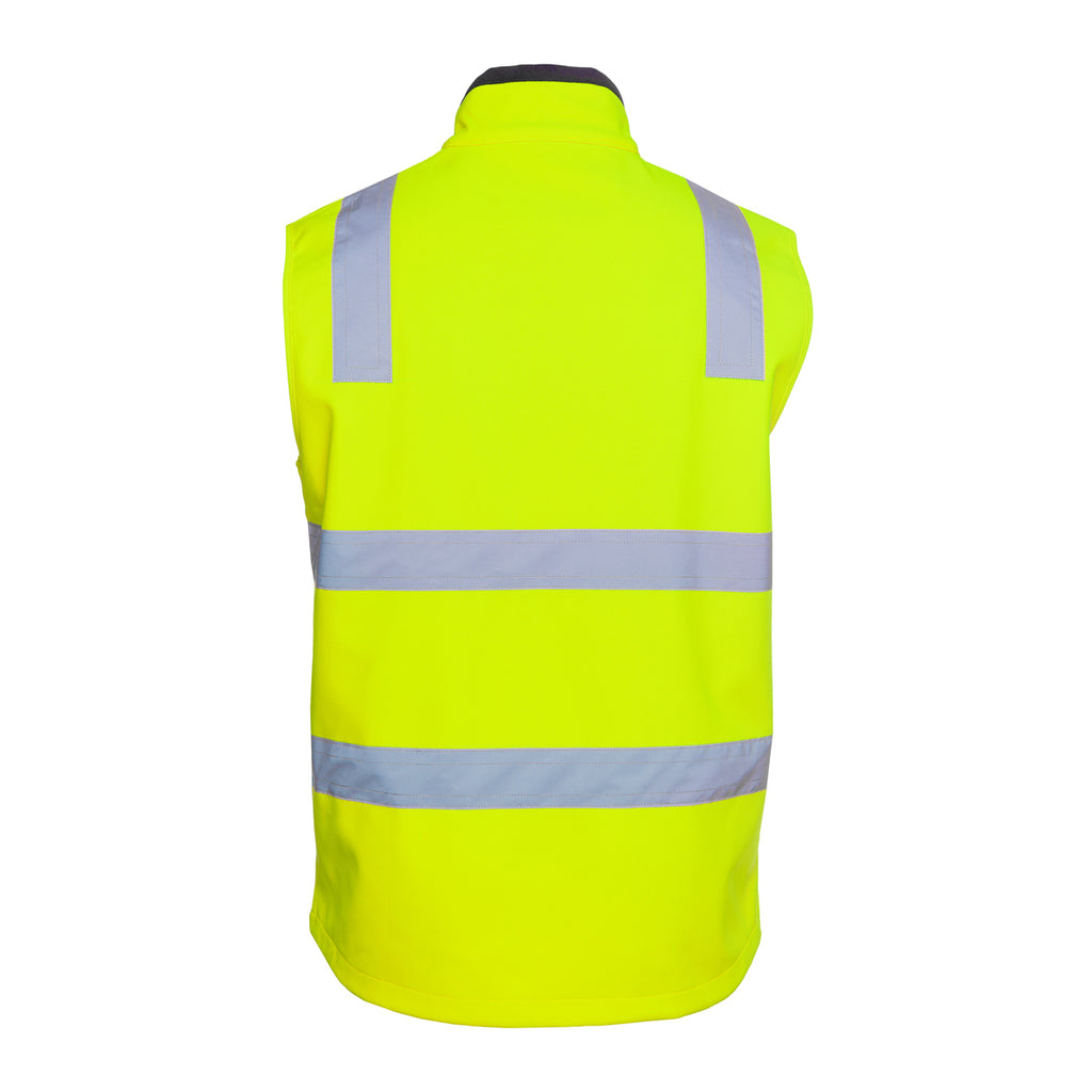 Hi-Vis 3-Layer Softshell Vest Pack (5 or 10) – Special Offer | Waterproof Class D/N Workwear with Custom Printing