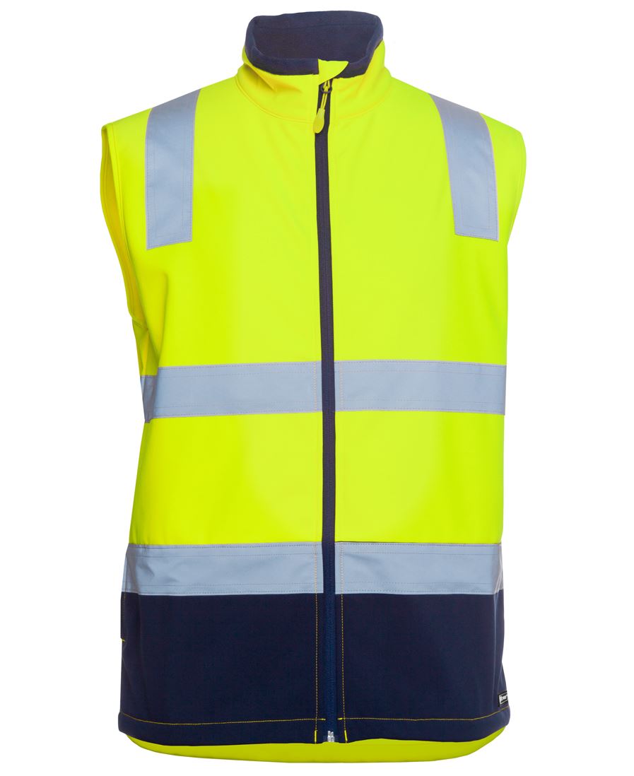 Hi-Vis 3-Layer Softshell Vest Pack (5 or 10) – Special Offer | Waterproof Class D/N Workwear with Custom Printing