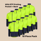 Hi-Vis 3-Layer Softshell Jacket Pack (5 or 10) – Special Offer | Waterproof Workwear with Custom Printing