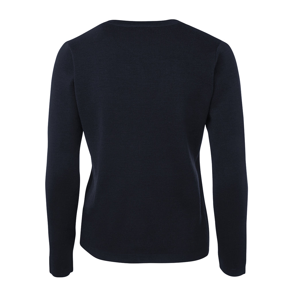 Ladies Wool Blend Cardigan | 12 Gauge Knitwear with Custom Embroidery