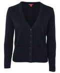 Ladies Wool Blend Cardigan | 12 Gauge Knitwear with Custom Embroidery