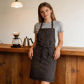 Antique Washed Bib Apron – Custom Printing/Embroidery for Baristas & Café Staff