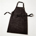 Antique Washed Bib Apron – Custom Printing/Embroidery for Baristas & Café Staff