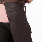 Waxed Finish Heavy Duty Bib Apron – Custom Printing/Embroidery for Baristas & Café Staff