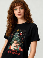 Graphic T-shirt - Kids & Adult Christmas Matching Tee (Tree & Gifts)