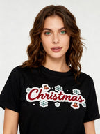Graphic T-shirt - Kids & Adult Christmas Matching Tee (Classic Minimal)