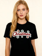 Graphic T-shirt - Kids & Adult Christmas Matching Tee (Classic Minimal)