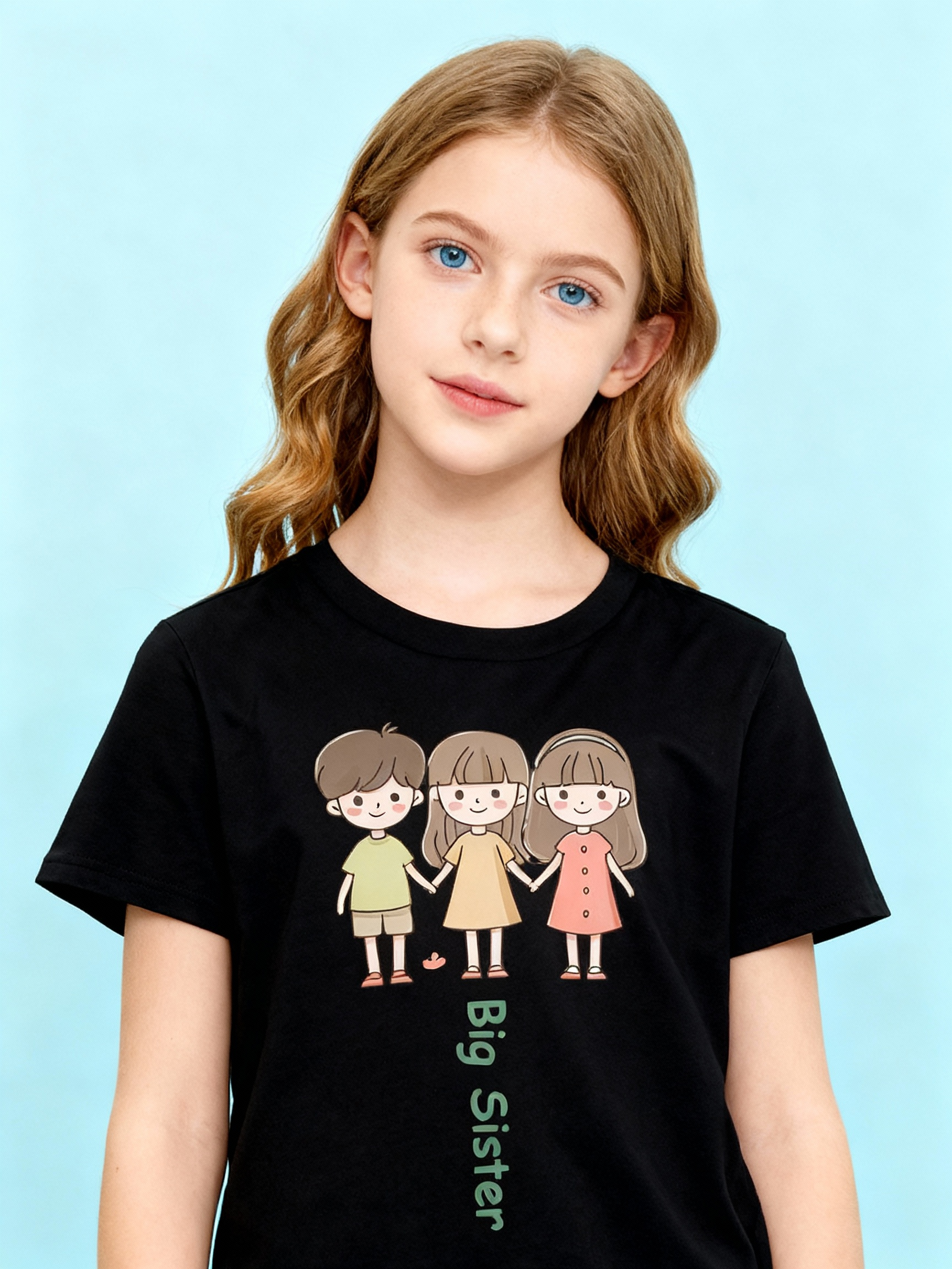 Graphic T-shirt - Siblings Matching Tee (Big Sister)