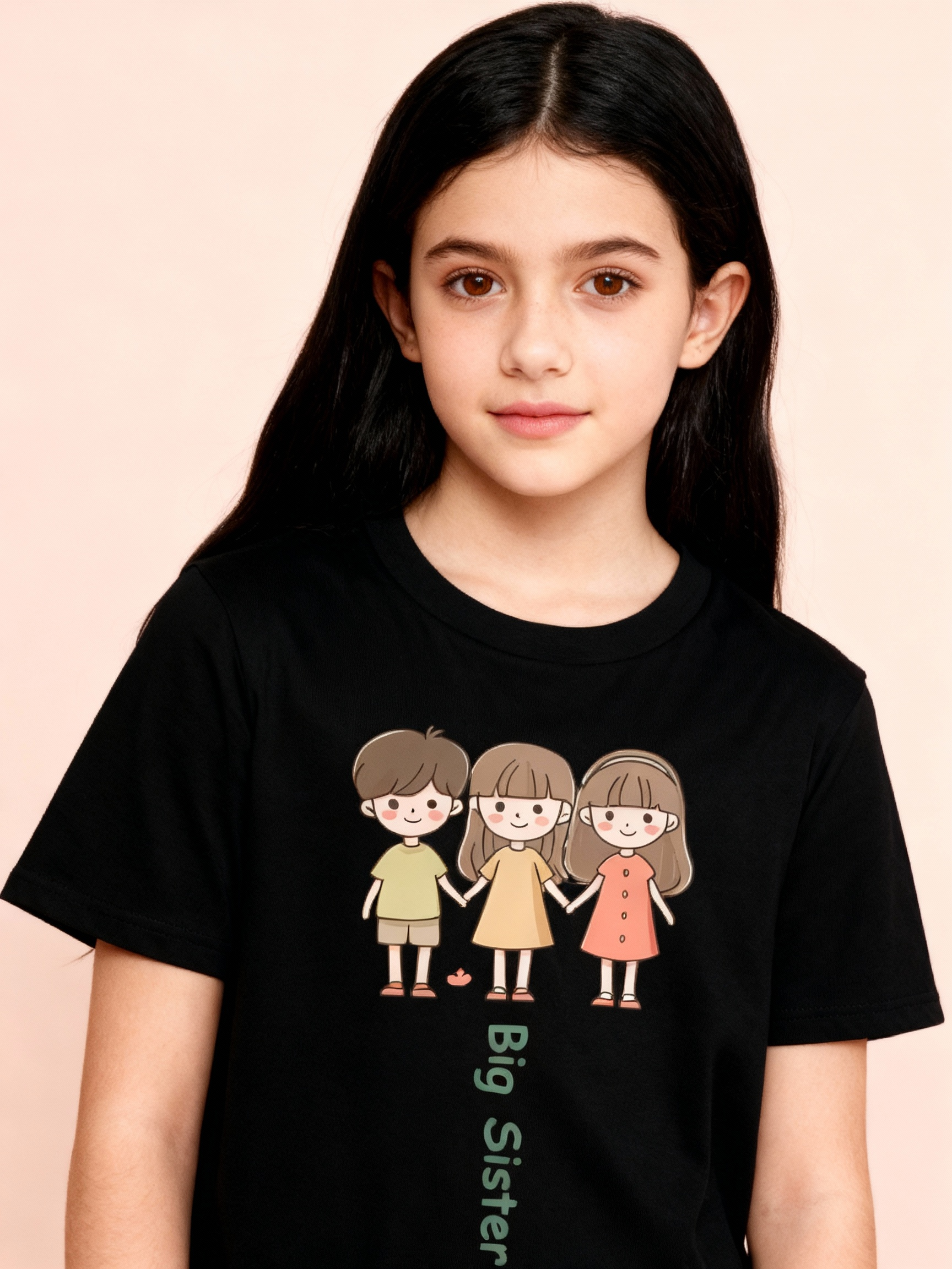 Graphic T-shirt - Siblings Matching Tee (Big Sister)