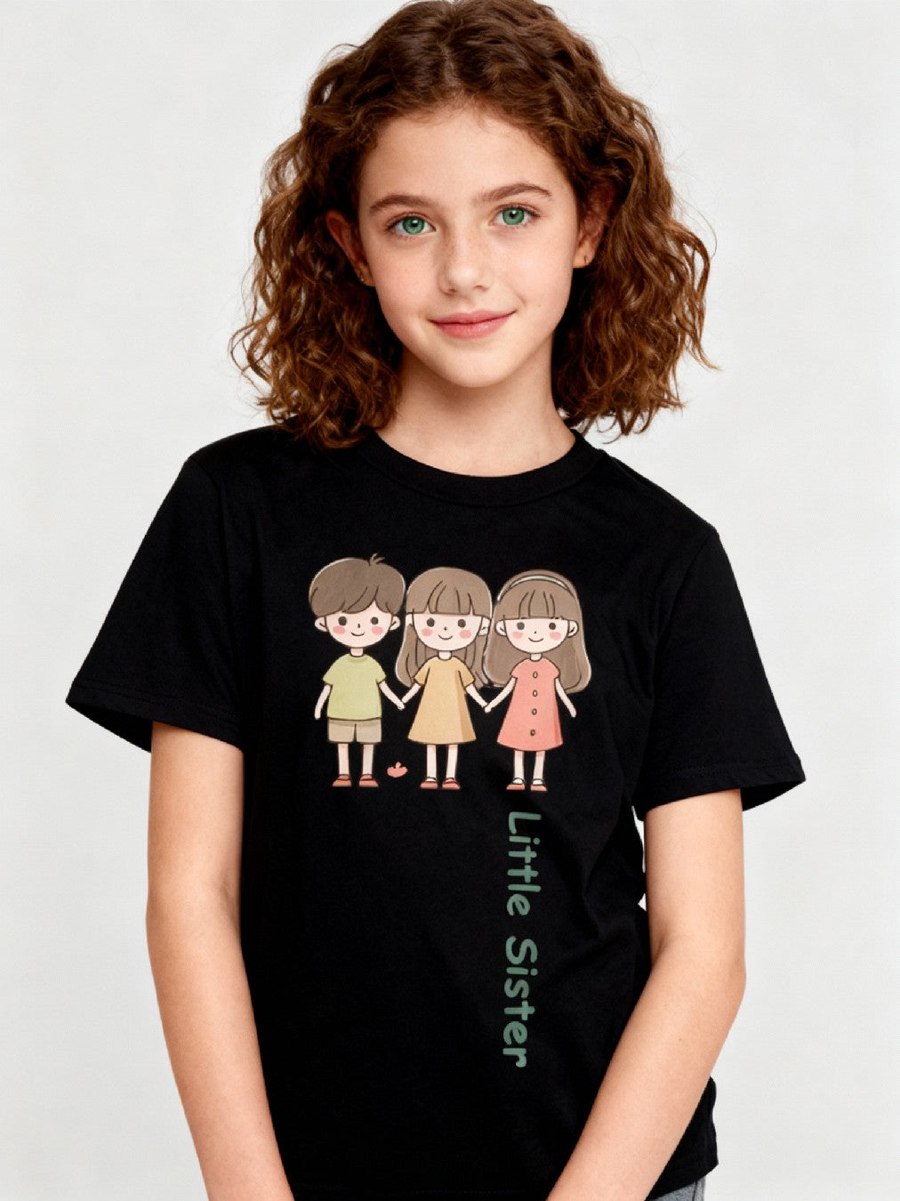 Graphic T-shirt - Siblings Matching Tee (Little Sister)