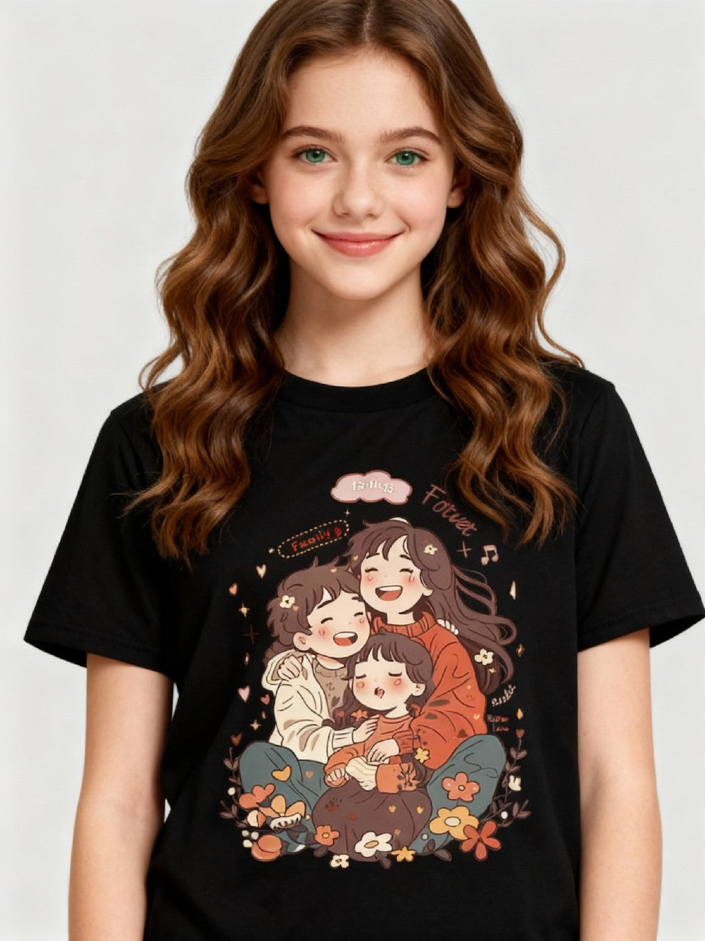 Graphic T-shirt - Sisters & Brothers Matching Tee (Siblings & Family Forever)