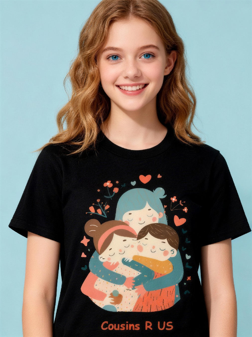 Graphic T-shirt - Brothers & Sisters Matching Tee (Cousins R US, text costomisable)